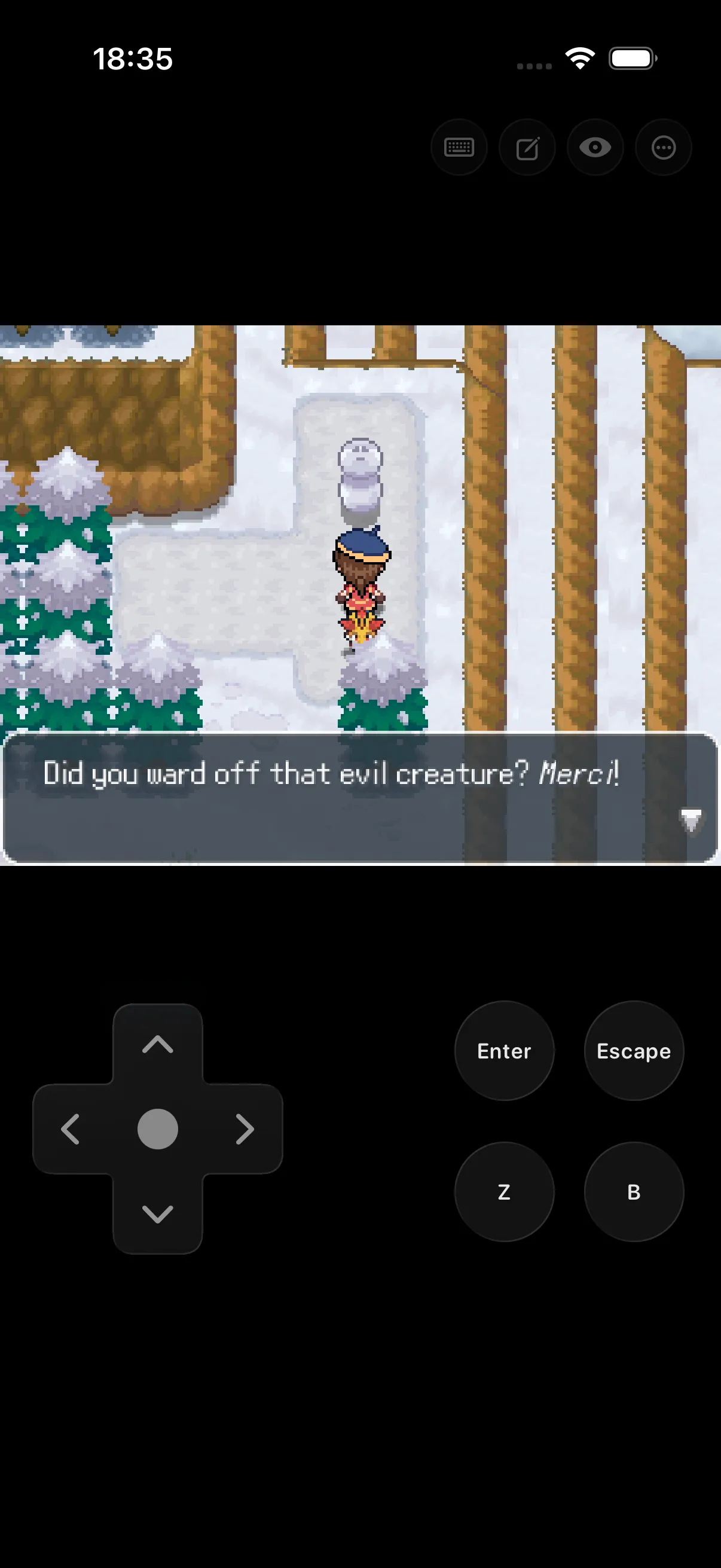 A game running in Empo